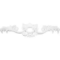 Grand Decor Wanddekoobjekt W819 (Ornament aus PU - große Auswahl, 260x60mm Stuck, stoßfeste Deko schnitzerei - Verzierung für Wand und Deck)