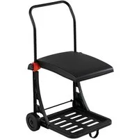 COSTWAY Müllsackständer, Abfallwagen mit Rollen & Deckel, Müllbeutelhalter, höhenverstellbar