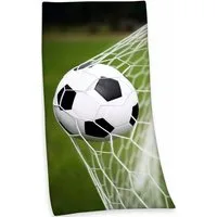 Herding Young Collection Badetuch Fußball, Frotteevelours (1-St), 75x150 cm, mit Fußballmotiv