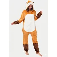 Corimori Partyanzug Erwachsenen Onesie, Jumpsuit, Jumpsuit, Pyjama, Fasching, Kigurumi, Tierkostüme, Fuchs "Faye"