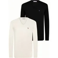 Felix Hardy V-Ausschnitt-Pullover Pullover mit V-Ausschnitt 2er-Pack (Set)