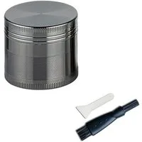Coumo Kräutermühle Grinder Crusher, ⌀ 4 cm, Kräutermühle,Gewürzmühle, 4-teilig, Metall