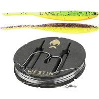 Westin Fishing Kunstköder Dropshot Rig Kit Shadteez Pintail Set - Dark Water Mix - 10 gramm, (8-St)