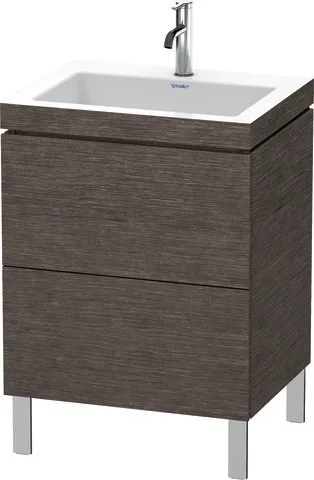 Duravit L-Cube c-bonded Set bodenstehend Eiche dunkel gebürstet Matt 600x480x698 mm - LC6936O7272 LC6936O7272