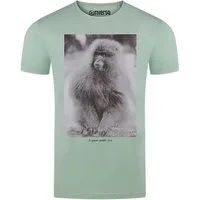 riverso T-Shirt Herren Fotoprintshirt RIVCharly Regular Fit (1-tlg) Kurzarm Tee Shirt mit Rundhalsausschnitt aus 100% Baumwolle