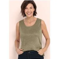 bianca Shirttop SELIS in meliertem Feinstrick