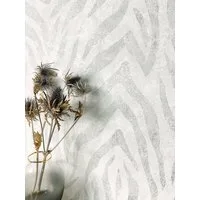 Newroom Vliestapete Zebraka White Tapete Streifentapete Streifen,Zebrastreifen,Linien, Weiß Tapete Modern Streifen - Mustertapete Zebra Grau Silber Animal-Print Zebrastreifen Linien für Wohnzimmer Schlafzimmer Küche, Mustertapete