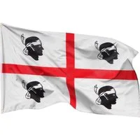 PHENO FLAGS Flagge Sardinien Flagge 90 x 150 cm Fahne Italien Sardinische (Hissflagge für Fahnenmast), Inkl. 2 Messing Ösen