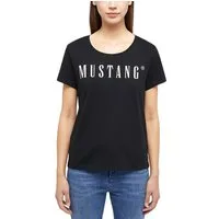 MUSTANG Rundhalsshirt ALMA mit Logo Print