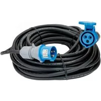 Platinet EV_GP5125 CEE-Adapterkabel CEE Stecker zu CEE Steckdose, 25 m CEE Verlängerungskabel für große Reichweite im Außenbereich