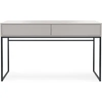 Beautysofa Schminktisch GIANA elegante grifflos mit 2 Schubladen (erhältlich in Sandbeige oder Flaschengrün), Breite: 137 cm