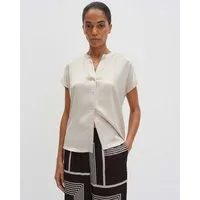 someday Kurzarmshirt KORALIE Regular im Materialmix