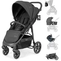 BabyGo Kombi-Kinderwagen Evolution, (Set, 5-tlg), mit Babywanne, Babyschale, Wickeltasche und Sportsitz