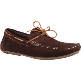 Hush Puppies Reuben Wildleder Herren Braun Bootsschuhe