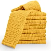 Laynenburg Spucktuch Baby 10er-Set in 30x50cm aus extra weichem Musselin - 100% Baumwolle, Musselin-tücher als Mulltücher, Mullwindeln oder Stoffwindeln