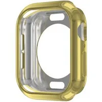 Wigento Smartwatch-Hülle Für Apple Watch Series 11 / 10 42mm TPU Hülle Gehäuse Rundloch Gold, TPU Schutzhülle mit Rundloch und nahtloser Passform