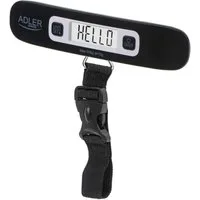 Adler Kofferwaage AD 8190 Reisegepäckwaage 50 kg mit LCD-Display & Tara-Funktion, Tragkraft 50 kg, (1-tlg)