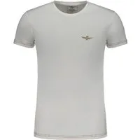 Aeronautica Militare T-Shirt Herren Kurzarm T-Shirt in Weiß mit