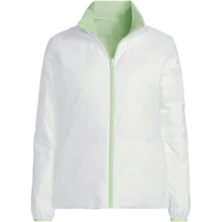 Daunen-Wendejacke WANDERWEIGHT Verstaubar Ultraleicht, Damen,  Grün, Nylon, by Lands' End