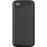 Schnelllade-Powerbank 20.000 mAh schwarz, PD, Quick Charge 3.0, Super Charge