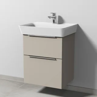 Sanipa 3way Waschtischunterbau zu Ideal Standard Connect Air Cube Waschtisch mit 2 Auszügen, Kaschmi UP6471U