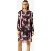comma Minikleid Kleid Kurzes Kleid aus plissiertem Chiffon