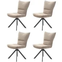 Jockenhöfer Gruppe Drehstuhl Florina (Set, 4 St), 4-Fuss-Stuhl, inklusive Drehfunktion (360), bis 150kg belastbar