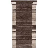 Mazovia Läufer Läufer Flurläufer Modern für Vorzimmer, Küche - Braun, 70 x 100 cm, Kurzflor, Meterware, Höhe 10 mm