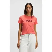 BOSS ORANGE T-Shirt Elogo Premium Damenmode mit BOSS-Schriftzug