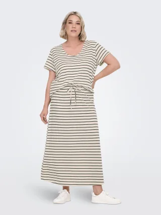 ONLY CARMAKOMA - CARJANA LOOSE SWEAT SKIRT JRS Cloud Dancer - Gr. - 52