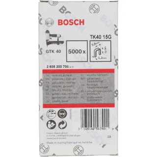 Bosch Schmalrückenklammer, 5,8 mm, 1,2 mm, verzinkt, 5000er-Pack - 2608200700