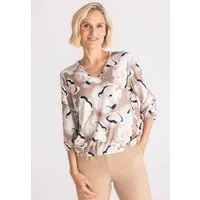 FRANK WALDER T-Shirt mit allover Print