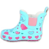 Beck Kleinkinder Gummistiefel Sweethearts Gummistiefel (wasserdichte Kurzstiefel, aus weichem Naturkautschuk) seitliche Gummi-Einsätze für leichtes An- und Ausziehen
