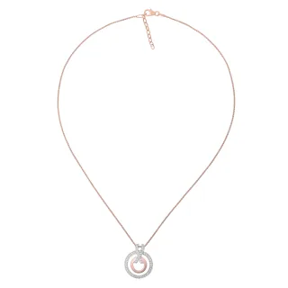 Orphelia 'Azalea' Damen-Kette mit Anhänger aus 925er Sterlingsilber, Silber/Rosé, ZH-7095/1
