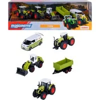 majORETTE Spielzeug-Traktor Claas Farm 5 Pieces Giftpack, (Set, 5-tlg)