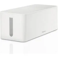 Hama Kabelbox Kabelbox für Standard 6er Steckdosenleisten, Stecker, Kabel, Ladegerät, (1-tlg), Schlichtes Design, Schreibtisch, Tisch, große Aufbewahrungsbox