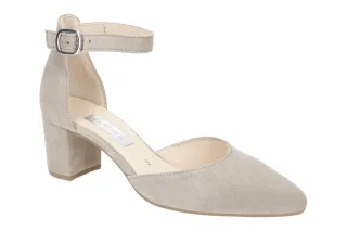Gabor 81.340.12 Damen Riemchen Pumps Grau Visone Echtleder hoher Absatz Schuh...