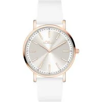 s.Oliver Quarzuhr Modern Statement SO-4483-PQ, Armbanduhr, Damenuhr, Silikonarmband, analog