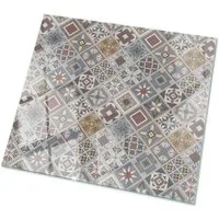 Tulup Tischplatte Ersatzplatte Glas Mosaikmuster mit Ornamenten Tisch Glasplatte Ersatz