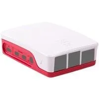 Gehäuse für Raspberry Pi 4 B weiß/rot, für Raspberry Pi 4 B