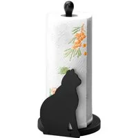 Maximex Küchenrollenhalter Modell Katze, Papierrollenhalter, stehend, für alle handelsüblichen Küchenrollen