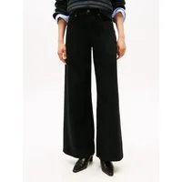 Tommy Hilfiger High-waist-Jeans DNM BLACK 70's WIDE LEG HW