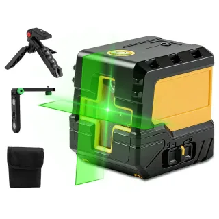 2-Line HILDA Green Cross Line Laser Level Class 100 Ft Range ±1/9 In At 33 Ft Self-Leveling IP54 1/4'' Mount Magnetic Br