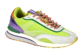 Hoff 12403005 Damenschuhe PERSIMMON neon gr?n und lila metallic mit Memory Foam