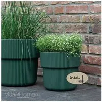 VidaAtHome.de Blumentopf Design-Pflanzgefäße-Set VYLU (2er Set) mit Bewässerungseinsatz