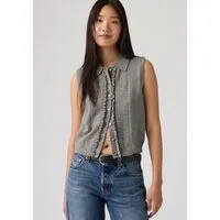 Levi's® Strickpullover SUPER SOFT MINI RUFFLE VEST mit Strukturmuster