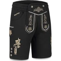 Steigenhöfer Manufaktur Jogginghose "MORITZ" kurze Jogginghose im Lederhosen Look Herren Tracht für Oktoberfest Wiesn und weitere Feierlichkeiten