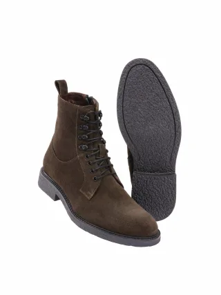 Mey & Edlich Herren Puristen-Winterboot Braun 100 % Rindveloursleder