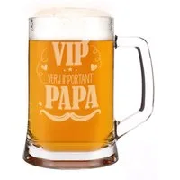 Herz & Heim Bierkrug für Väter mit Gravur - Bierglas als Geschenk zum Vatertag, Glas
