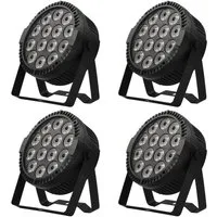 ZonQoonz Discolicht 140W LED PAR RGBW Bühnenlicht DMX & Sound-control für Hochzeiten Party